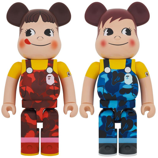 BE@RBRICK BAPE (R) × Peko-chan & Poco-chan 1000% (2 件套)