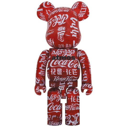 BE@RBRICK atmos × Coca-Cola CLEAR RED 1000%