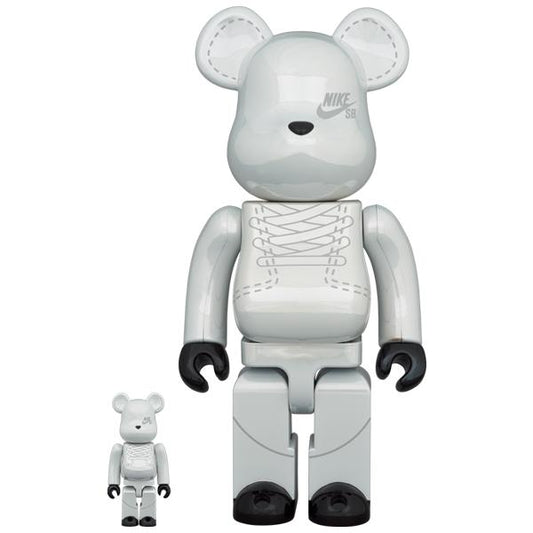 BE@RBRICK NIKE SB 2020 WHITE 100% & 400%