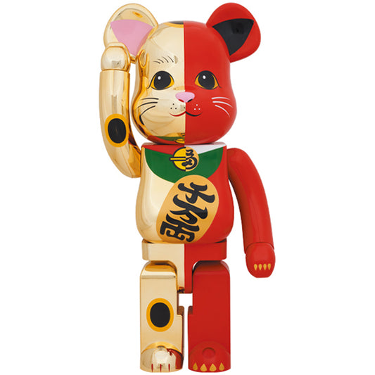 BE@RBRICK Manekineko Gold×Red 1000％
