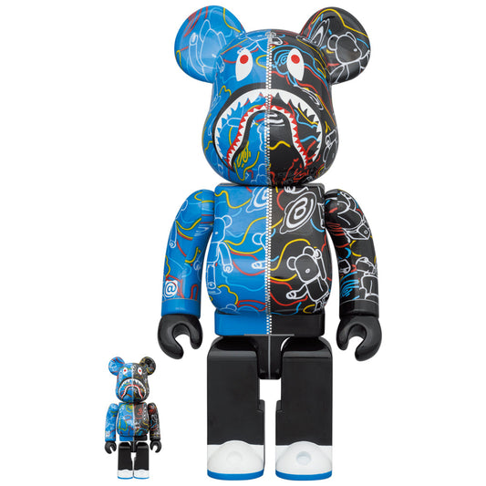 BAPE(R) BE@RBRICK LINE CAMO SHARK 100％ & 400％