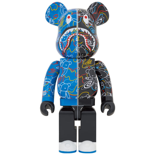 BAPE(R) BE@RBRICK LINE CAMO SHARK 1000％