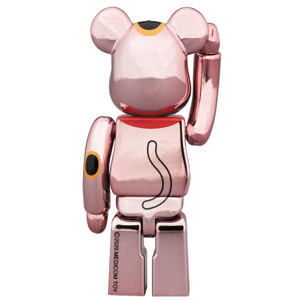 BE@RBRICK 招き猫 桃金メッキ 100％ | MEDICOM TOY OFFICIAL STORE