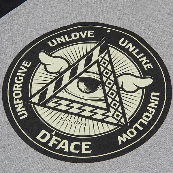 D*FACE RAGLAN 3/4 TEE EMBLEM