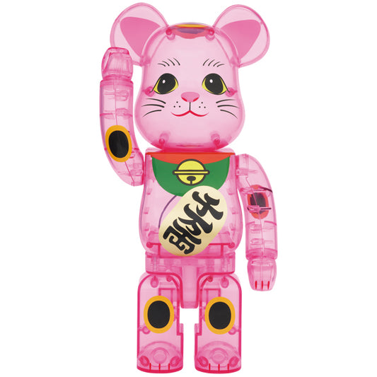 BE@RBRICK Manekineko Pink transparent 400％