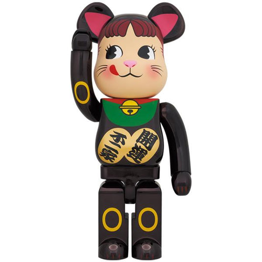 BE@RBRICK 招き猫 ペコちゃん 黒メッキ 1000％