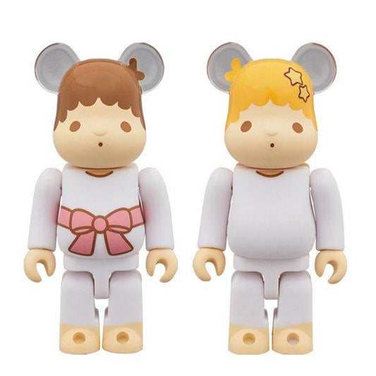 BE@RBRICK Little Twin Stars Kiki &amp; Lala set 100%(retro color ver.) 2 PACK