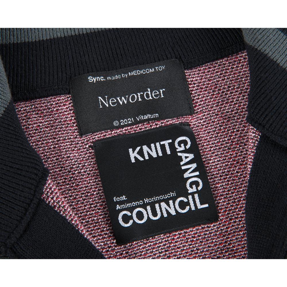 KNIT GANG COUNCL "Neworder" KNIT BLOUSON “POWER, CORRUPTION & LIES”