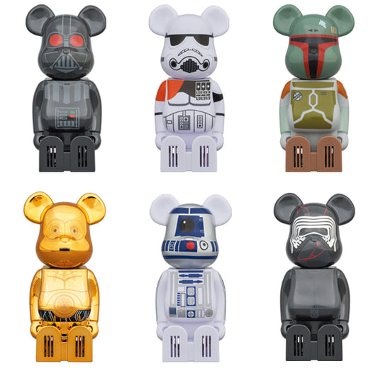 cleverin BE@RBRICK STAR WARS DARTH VADER／SANDTROOPER／BOBA FETT／ C-3PO／R2-D2／KYLO REN